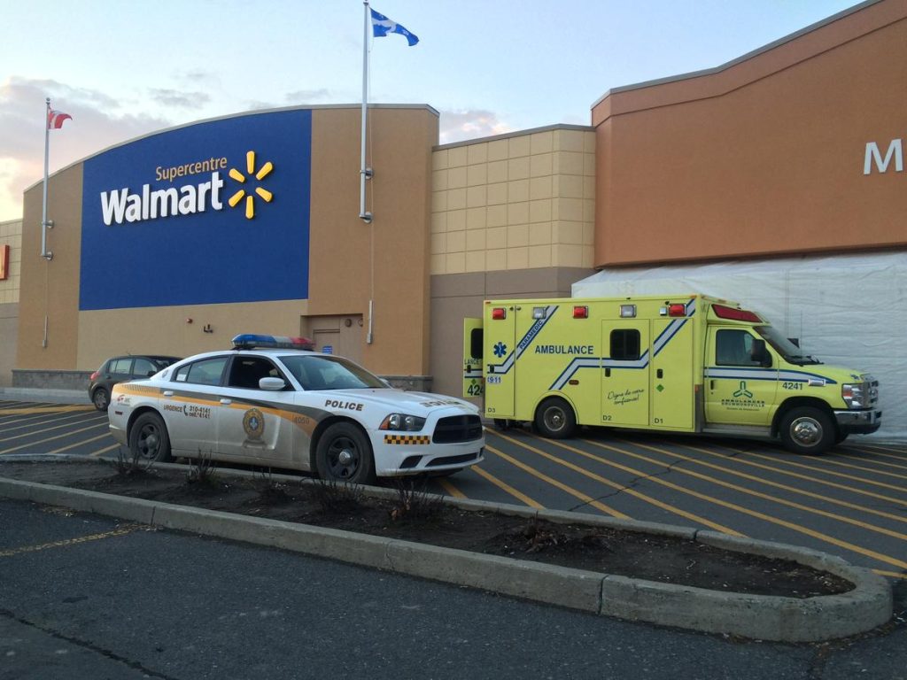 Un bébé oublié dans le stationnement du Walmart de Drummondville