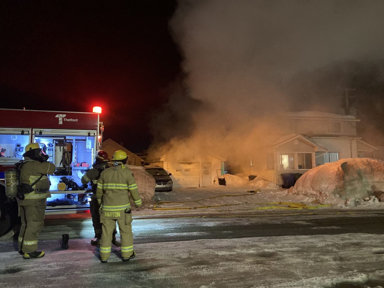 Incendie d'origine électrique à Thetford Mines Courrier Frontenac
