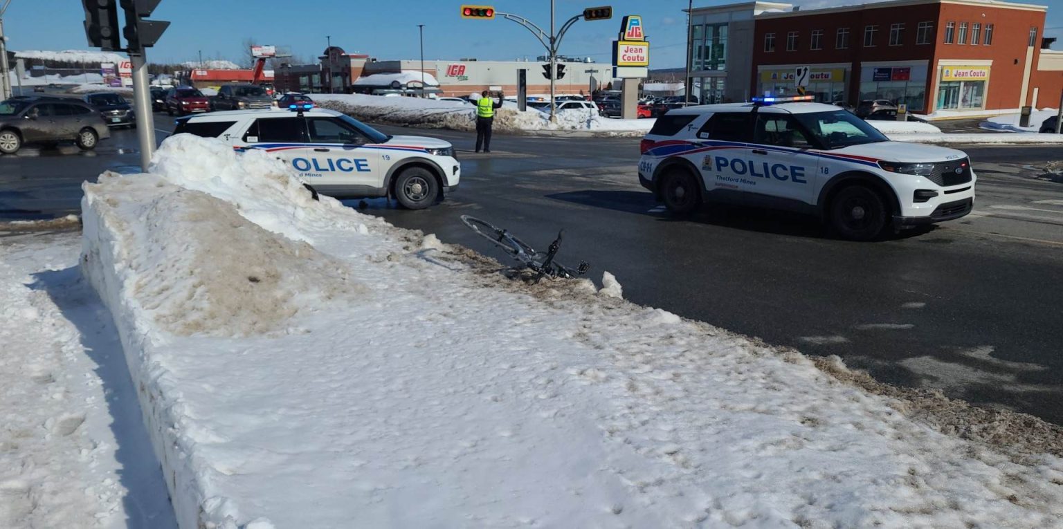 Accident à Thetford Mines le cycliste est décédé Courrier Frontenac