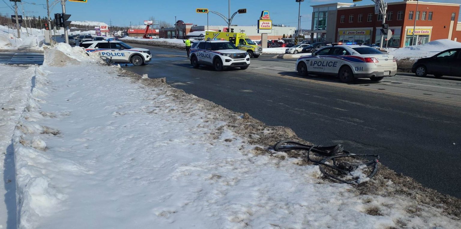Accident à Thetford Mines le cycliste blessé grièvement Courrier